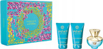 Versace Dylan Turquoise Pour Femme 50ml woda toaletowa + 50ml żel pod prysznic i do kąpieli + 50ml balsam do ciała [W] ZESTAW