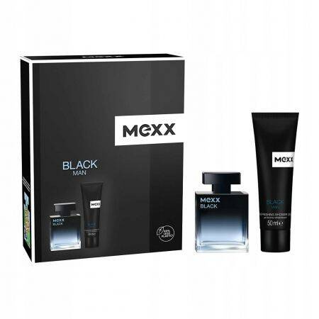 mexx black man woda toaletowa 30 ml   zestaw